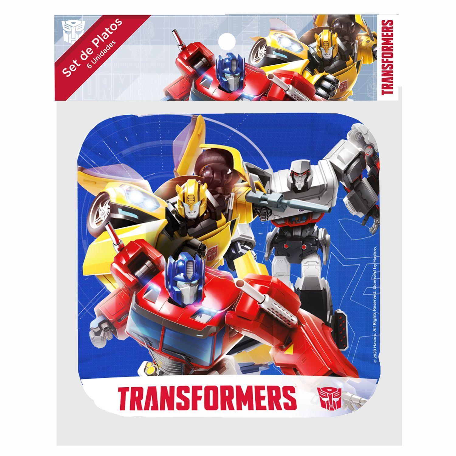 Set Cumpleaños Transformer para 6 Personas Cotillón Pronobel-20