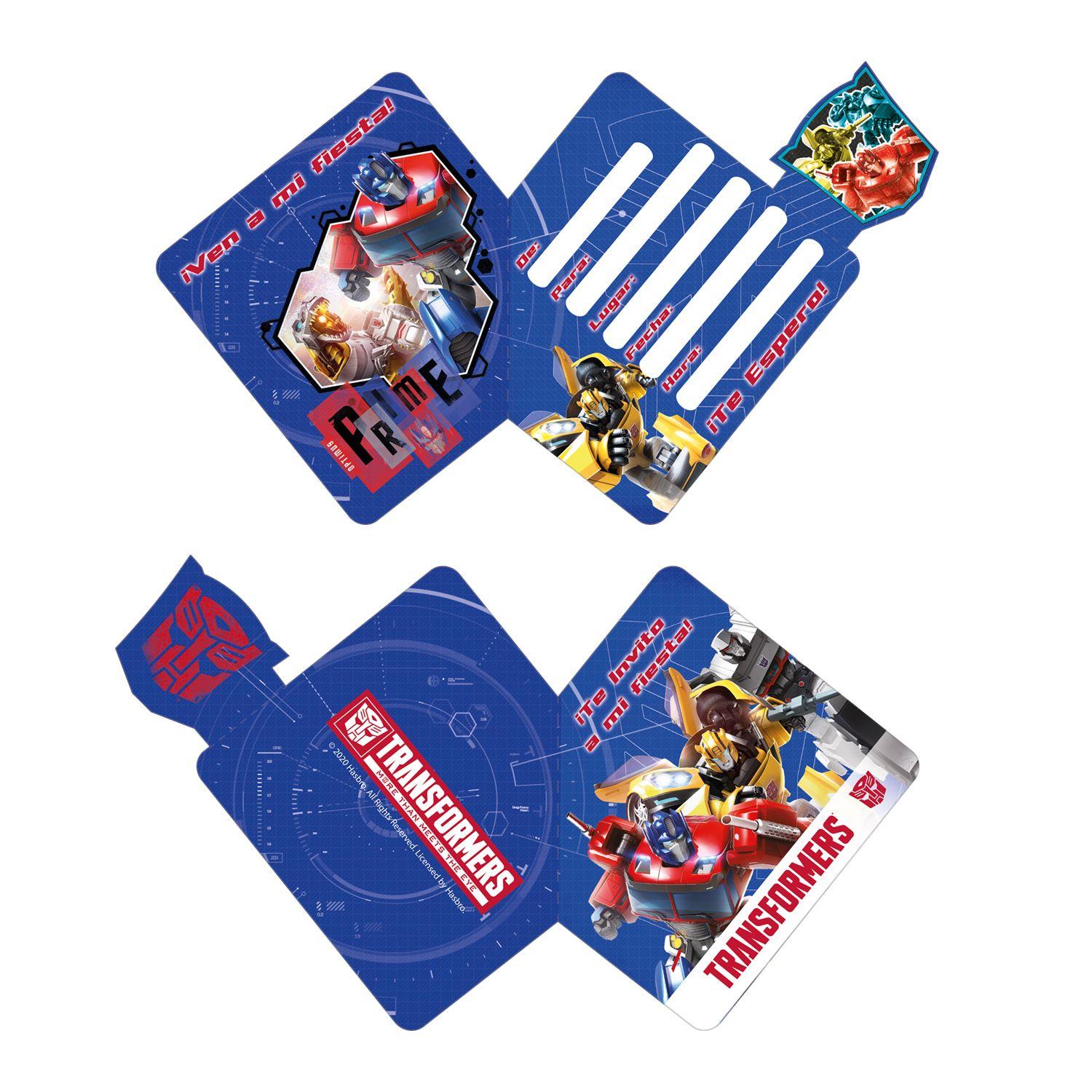 Set Cumpleaños Transformer para 6 Personas Cotillón Pronobel-7
