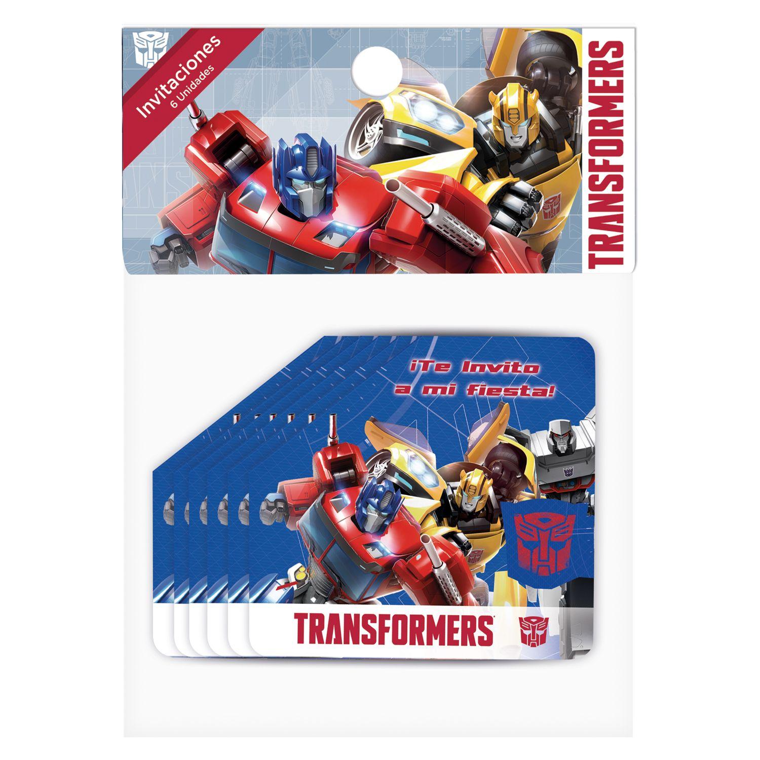 Set Cumpleaños Transformer para 6 Personas Cotillón Pronobel-8
