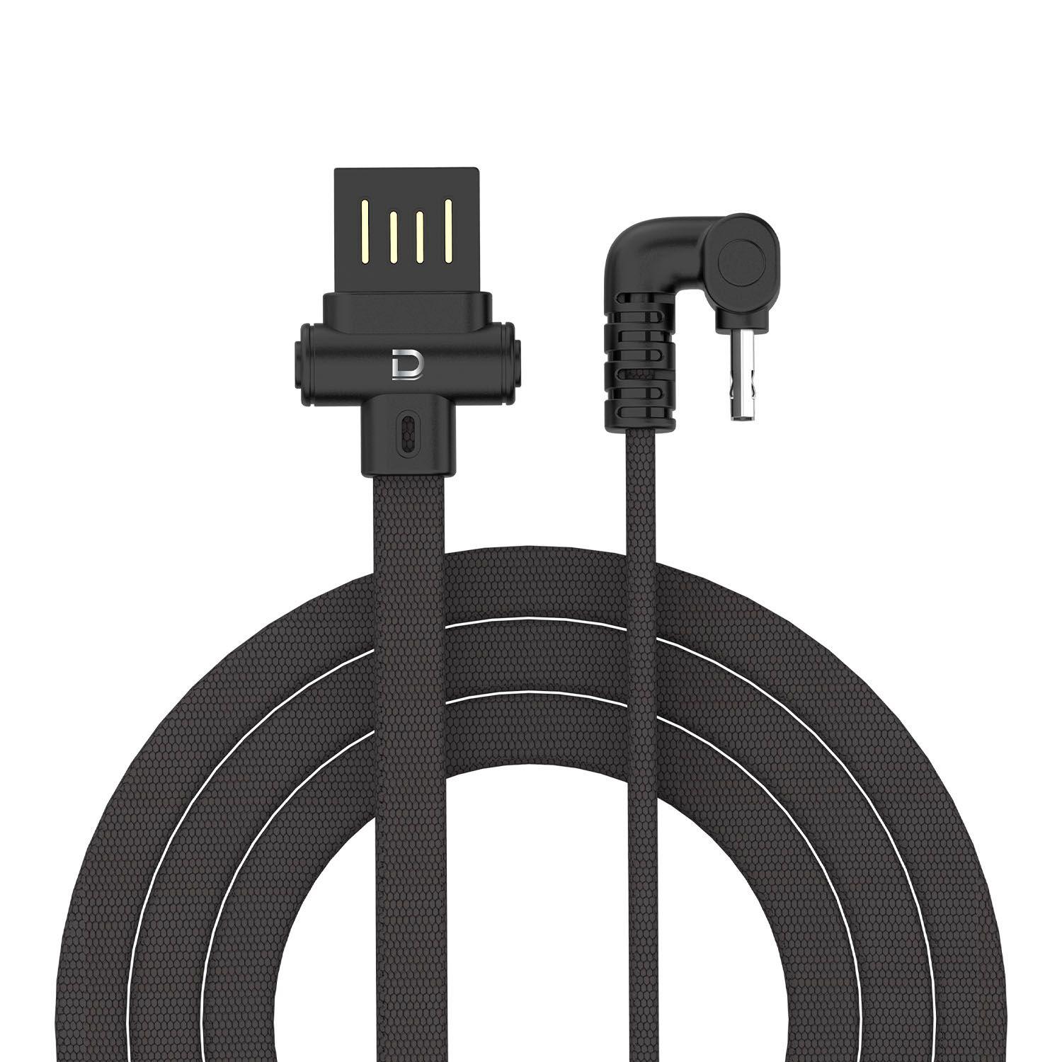 Cable MicroUSB 2.4A Negro 1 metro Datacom Pronobel-2