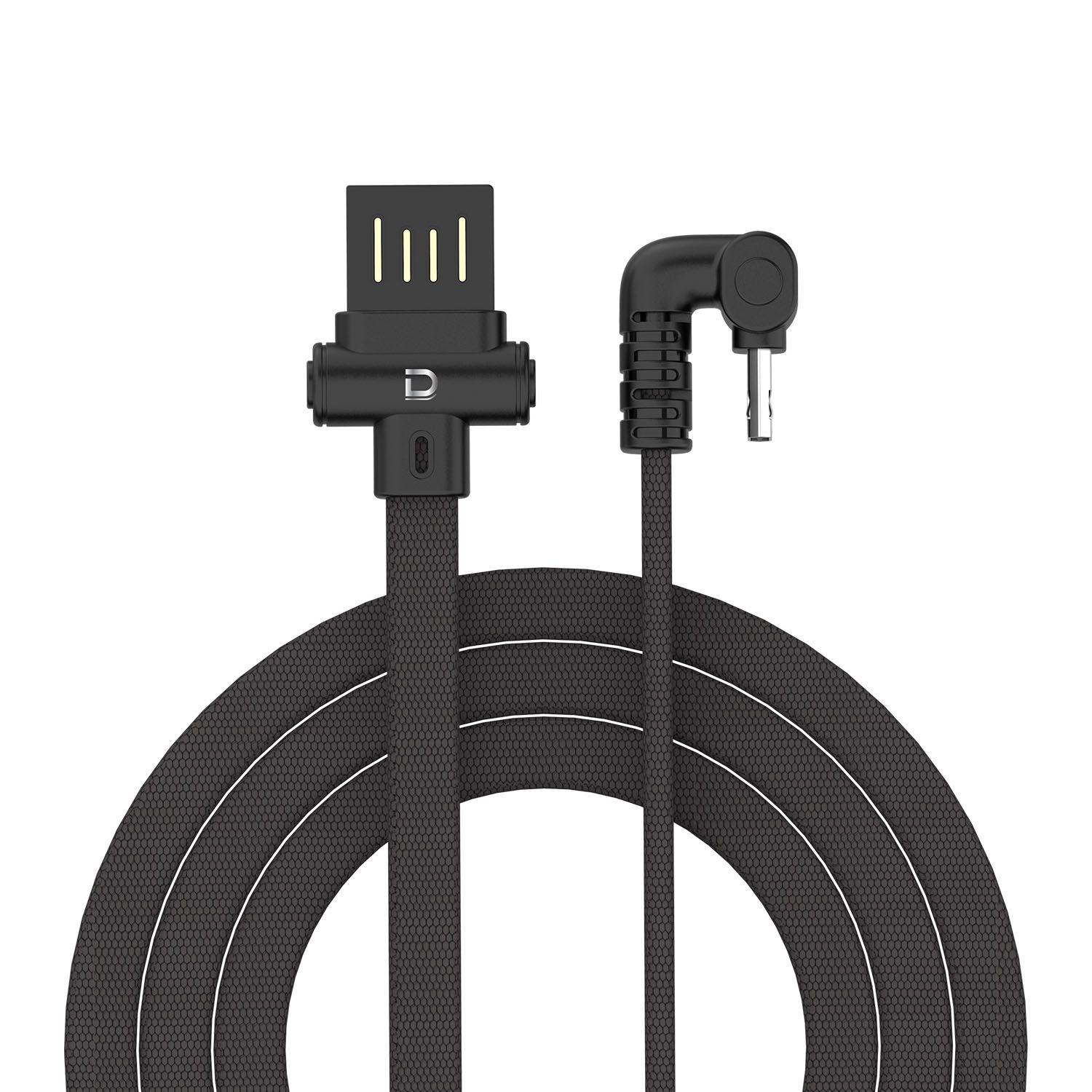 Cable MicroUSB 2.4A Negro 1 metro Datacom Pronobel-3