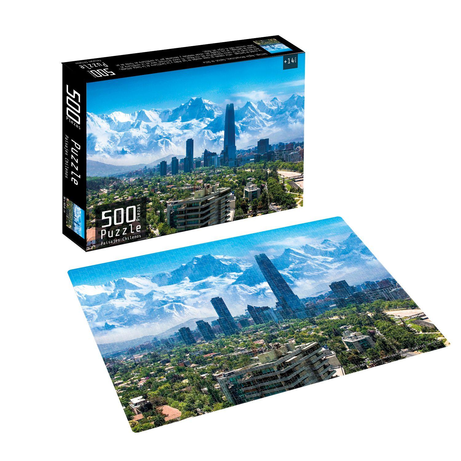 Puzzle 500 Piezas Paisajes Chilenos Santiago-0