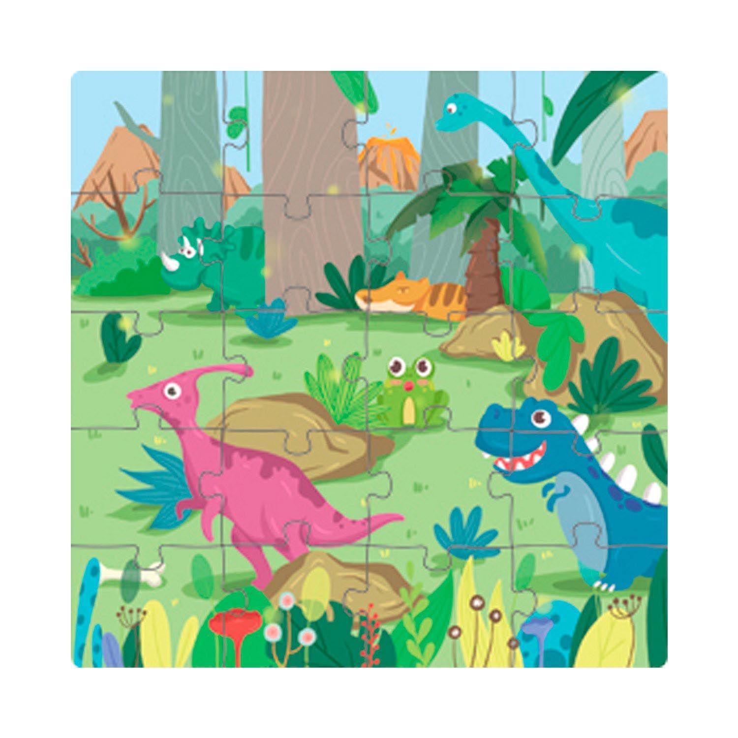 Libro Puzzle Magnético 60 Piezas Dinosaurios-3
