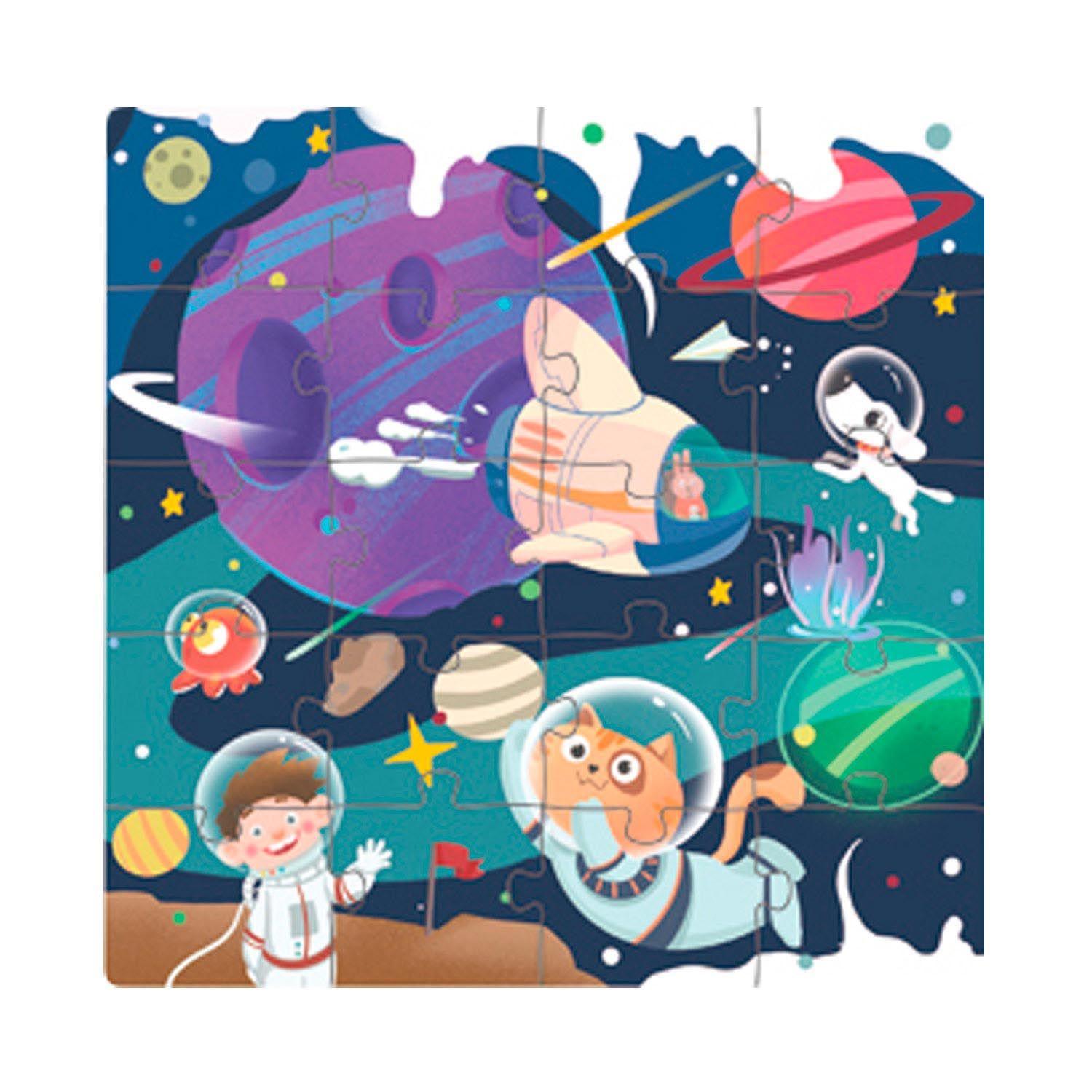 Libro Puzzle Magnético 60 Piezas Espacio-2