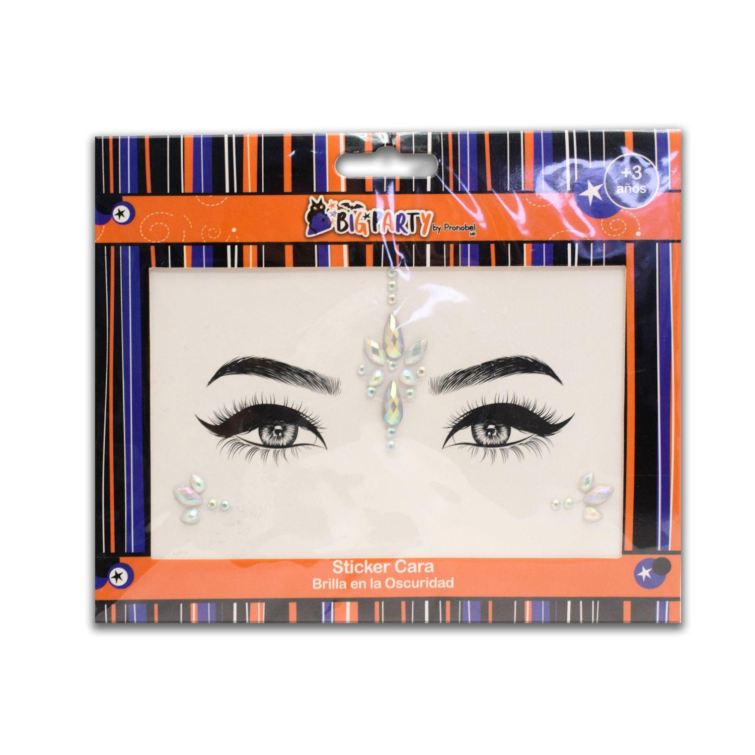Sticker Cara Brilla En Oscuridad Big Party-0