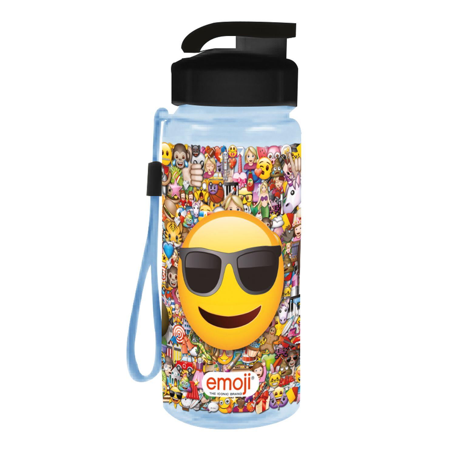Botella Con Cordel 500ml Emoji-0