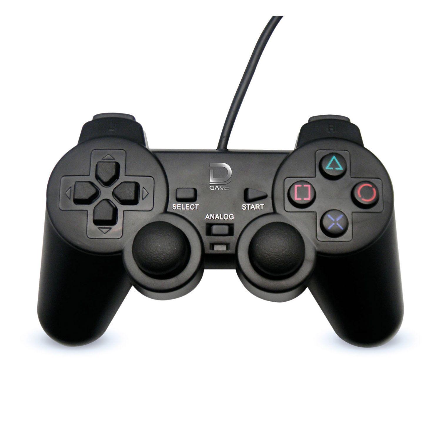 Joystick Dual Motor Y Vibracion Usb Datacom-0