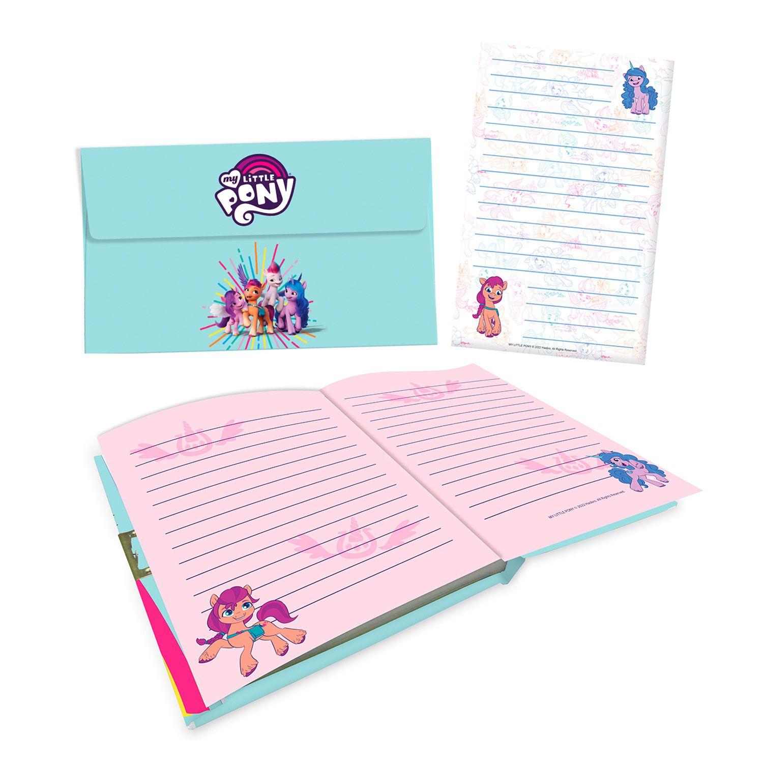 Diario Con Lapiz Sobres Y Esquelas 23x20 Cm My Little Pony-2