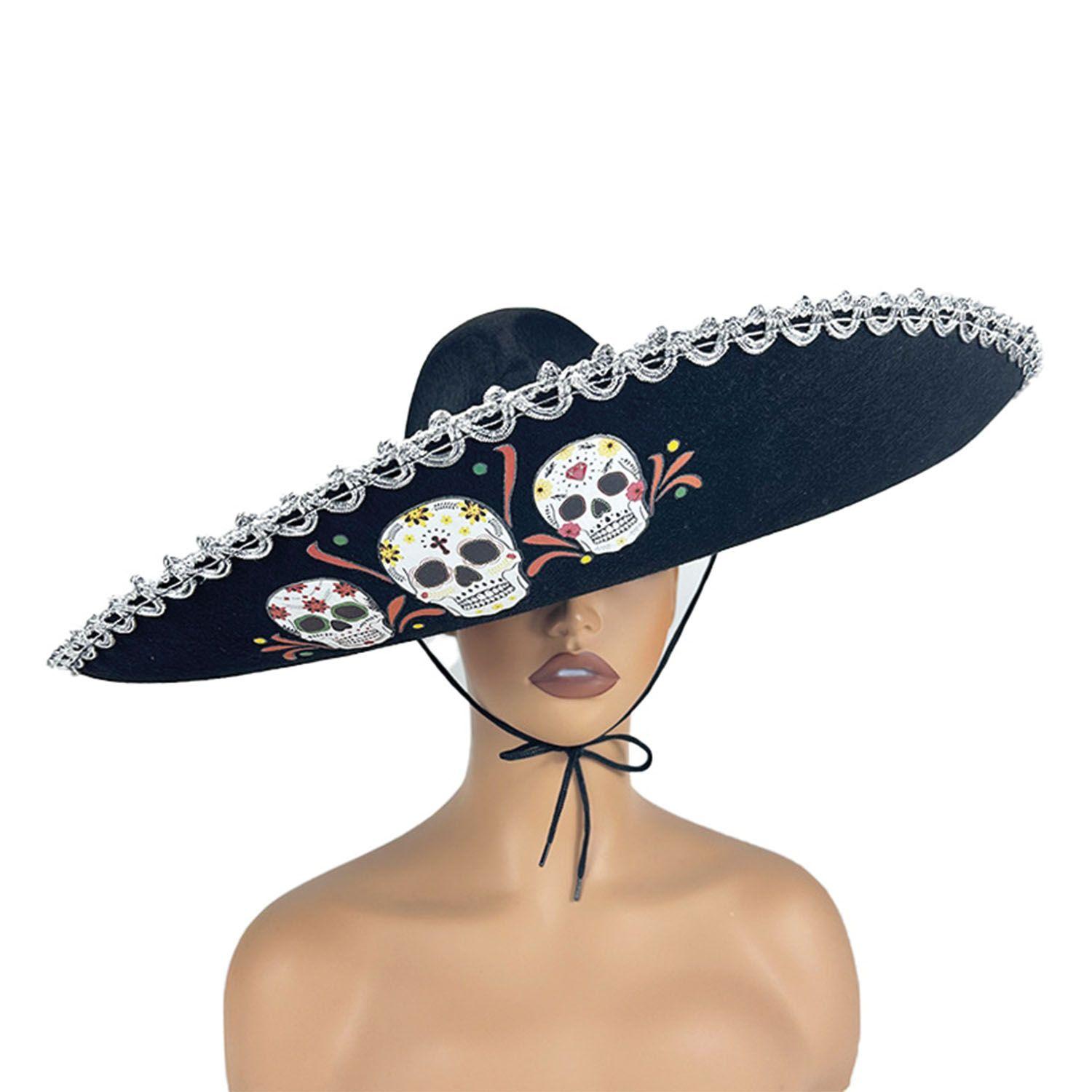 Gorro Mexicano Catrina Halloween Big Party-5