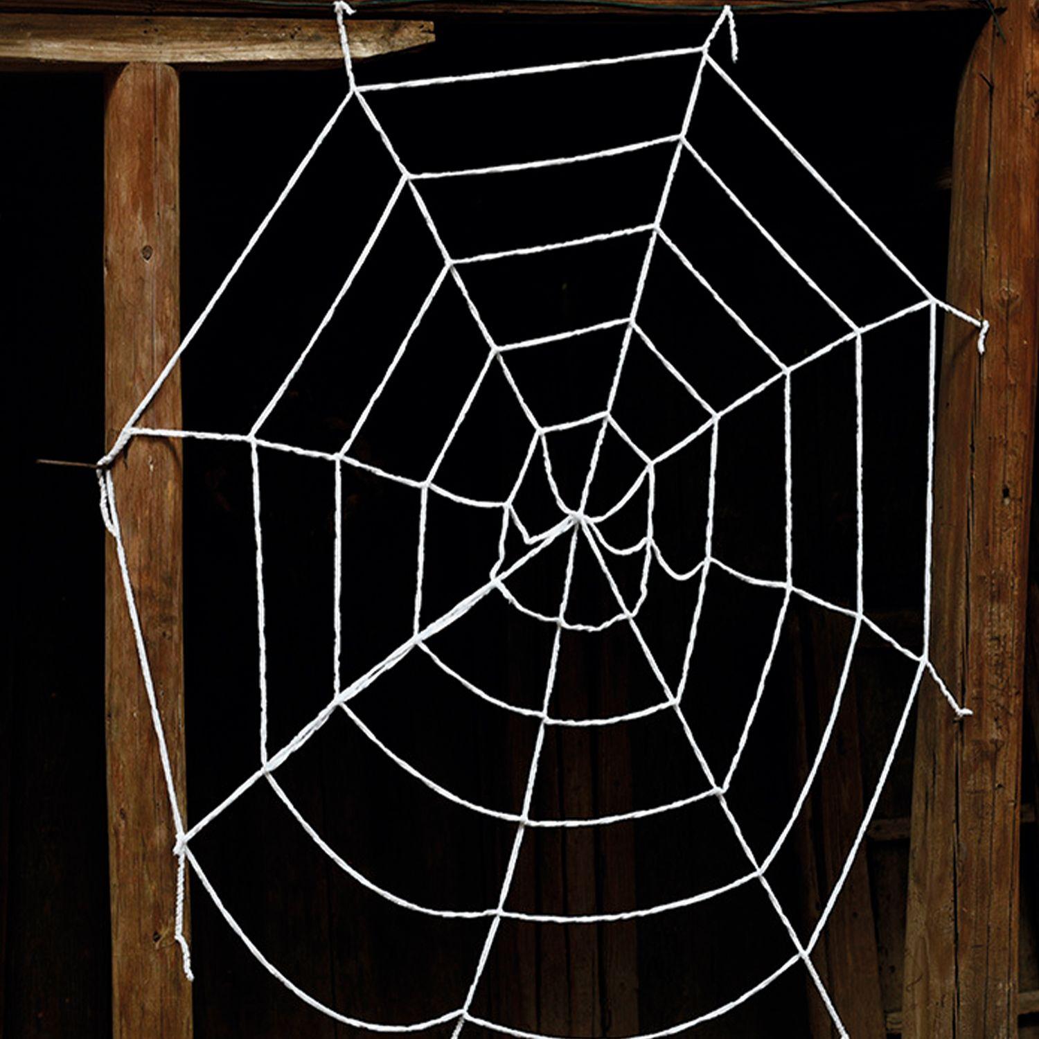 Telaraña Tela 180 cm Blanco Halloween Big Party-0