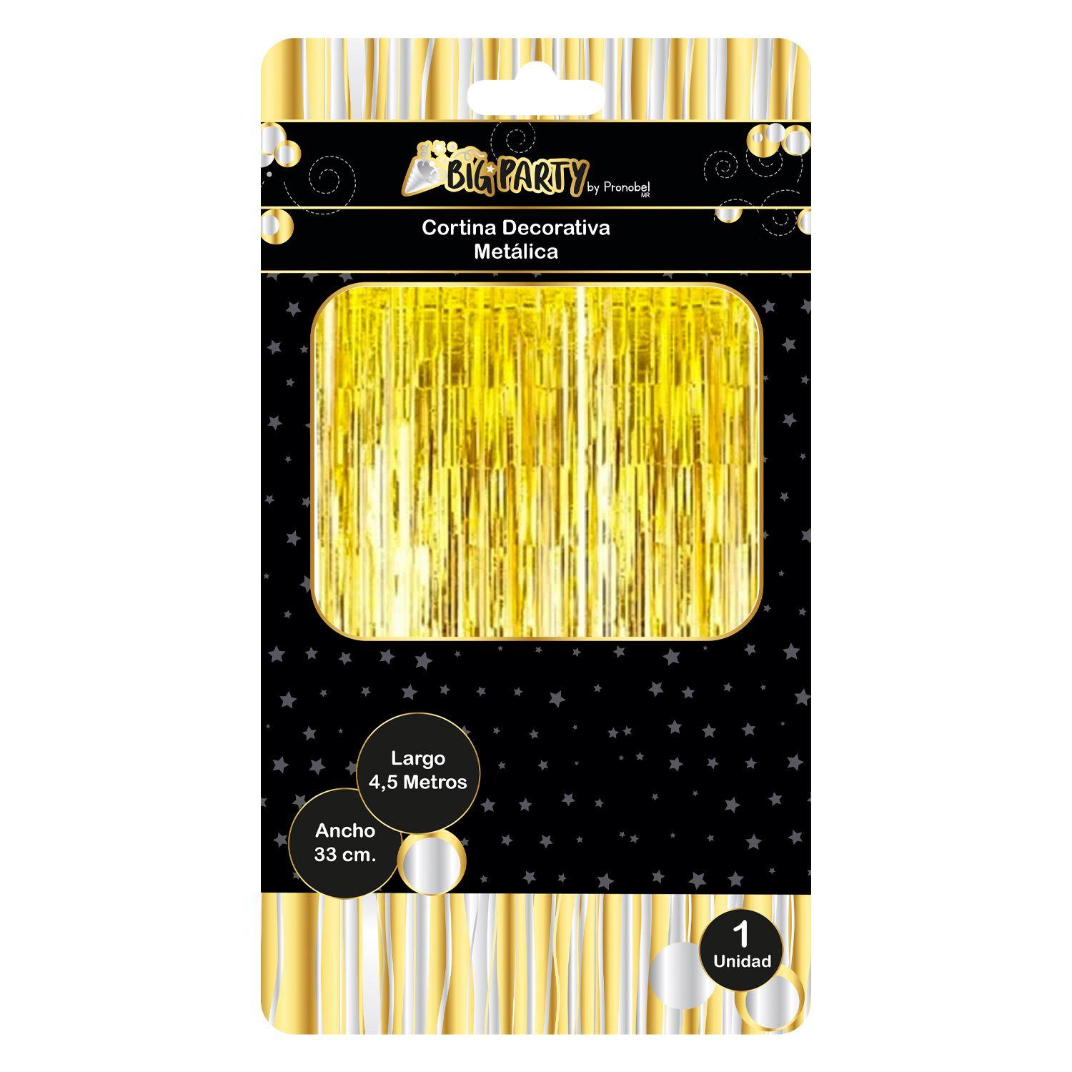 Cortina Dorada 33x450 cm Big Party-0