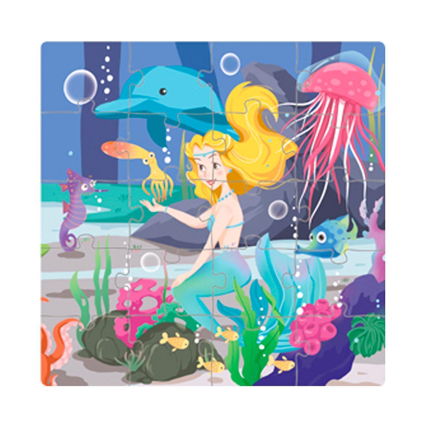 Libro Puzzle Magnético 60 Piezas Sirena-3