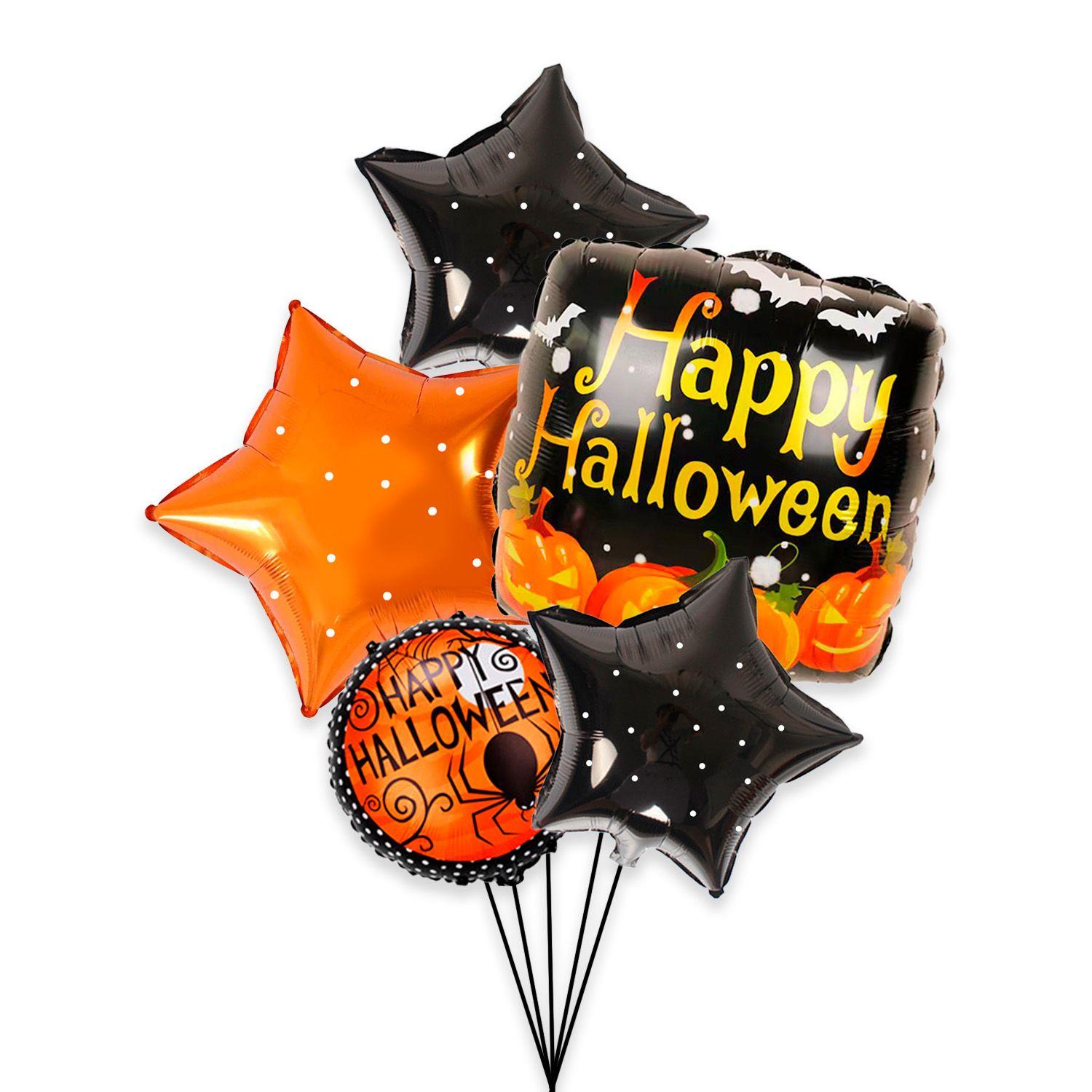 Set 5 Globos Metálicos Halloween 45 cm Big Party-0