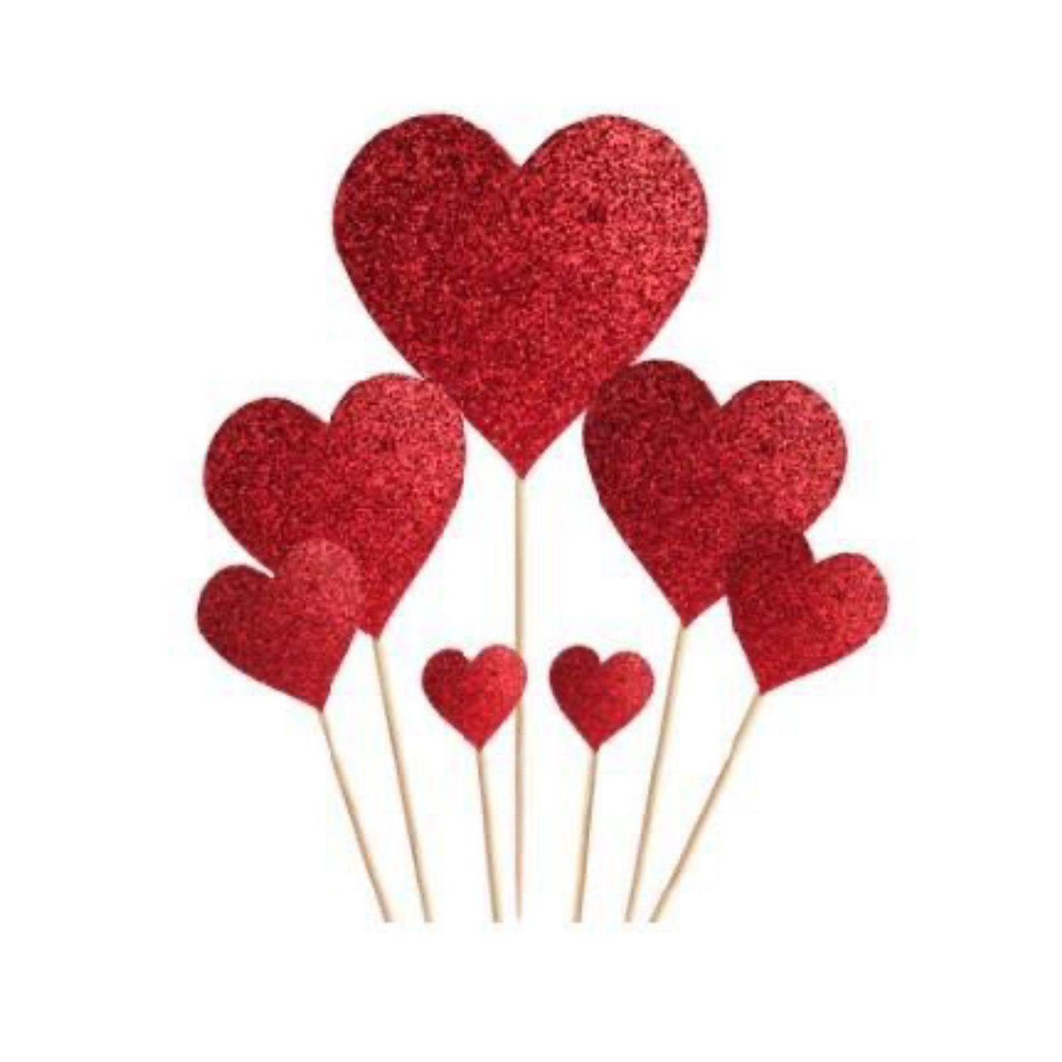 Set 7 Topper Corazones San Valentin Big Party-0