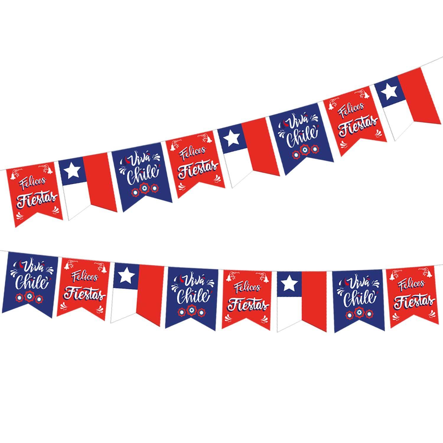 Guirnalda De Papel 3.6 metros 11 Banderas Big Party-1