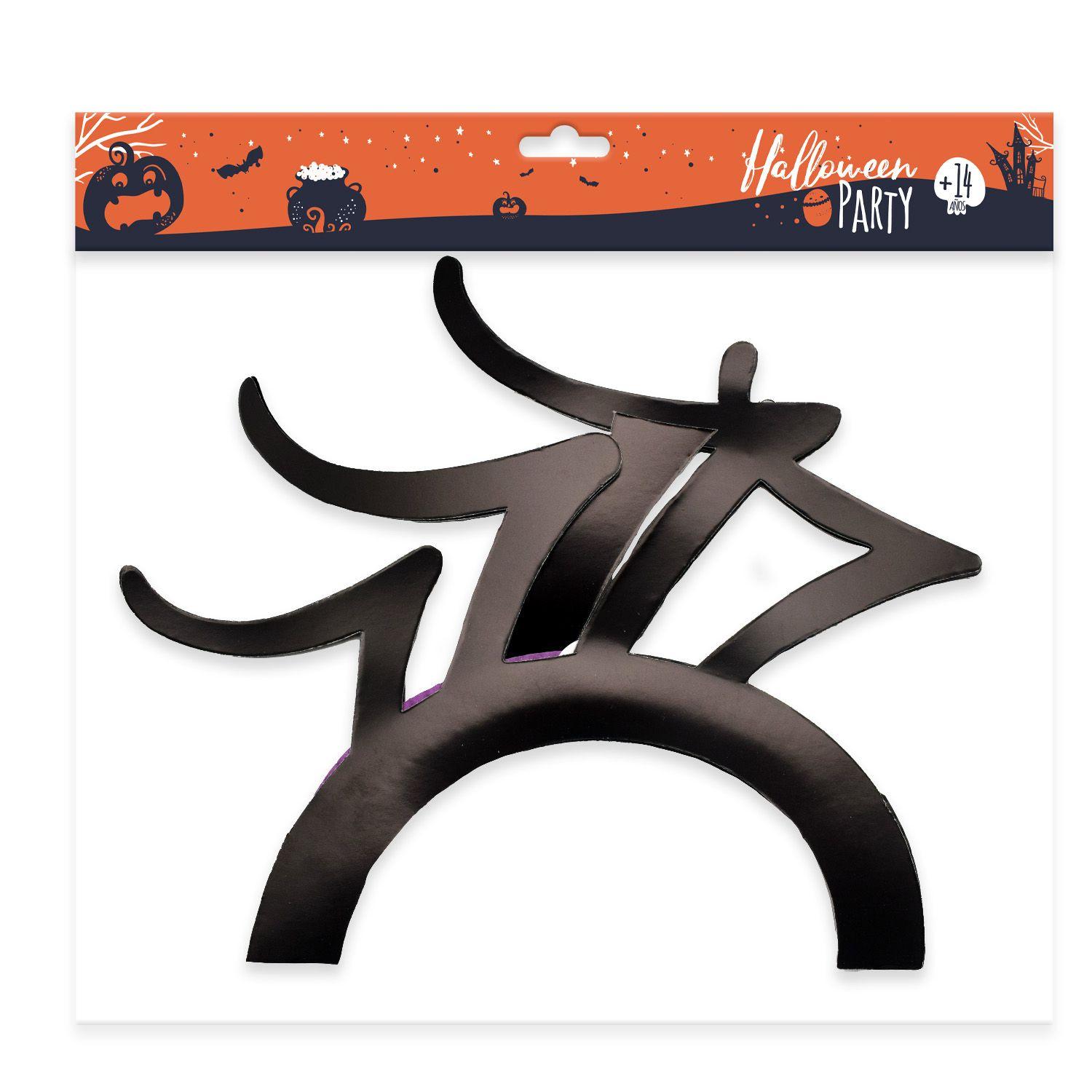 Adorno Araña Papel 42x21 cm Halloween Big Party-1