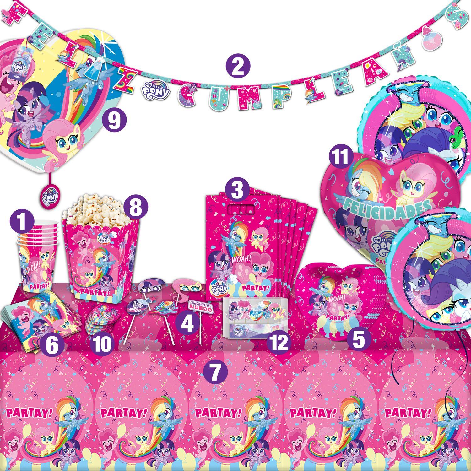 Set Cumpleaños My Little Pony para 6 Personas Pronobel-0