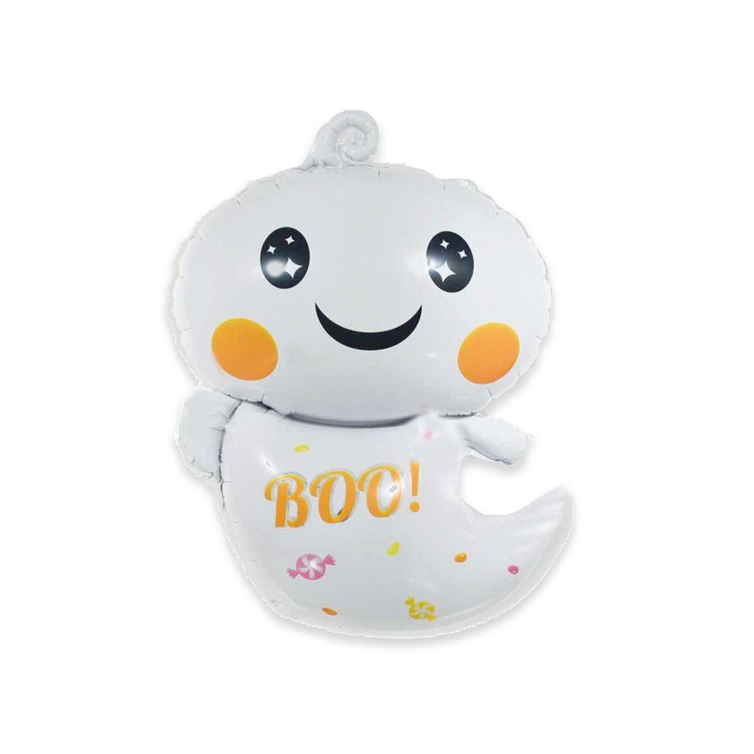 Globo Metálico 79x46 cm Fantasma Halloween Big Party-0