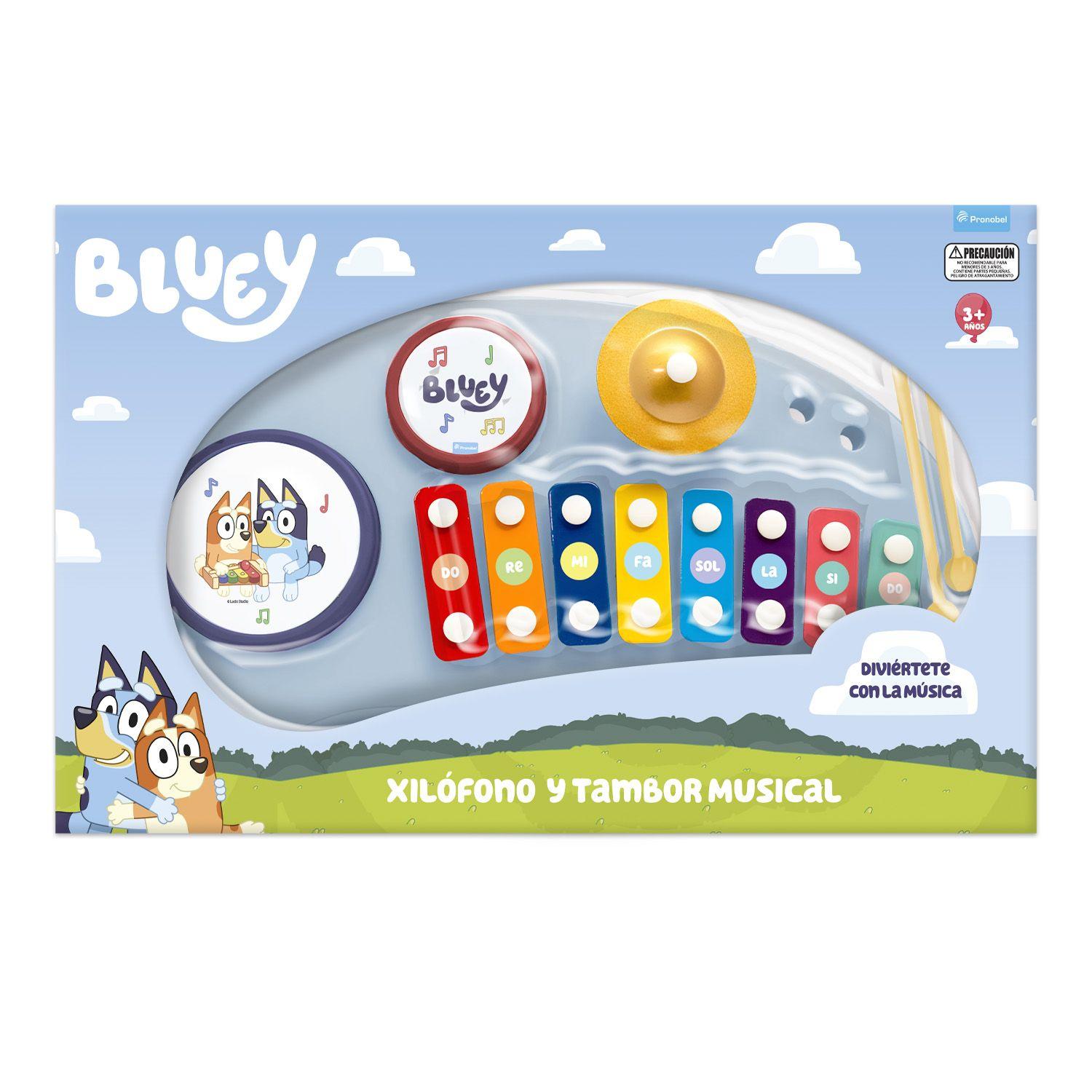 Xilófono con Tambor Musical Bluey-2