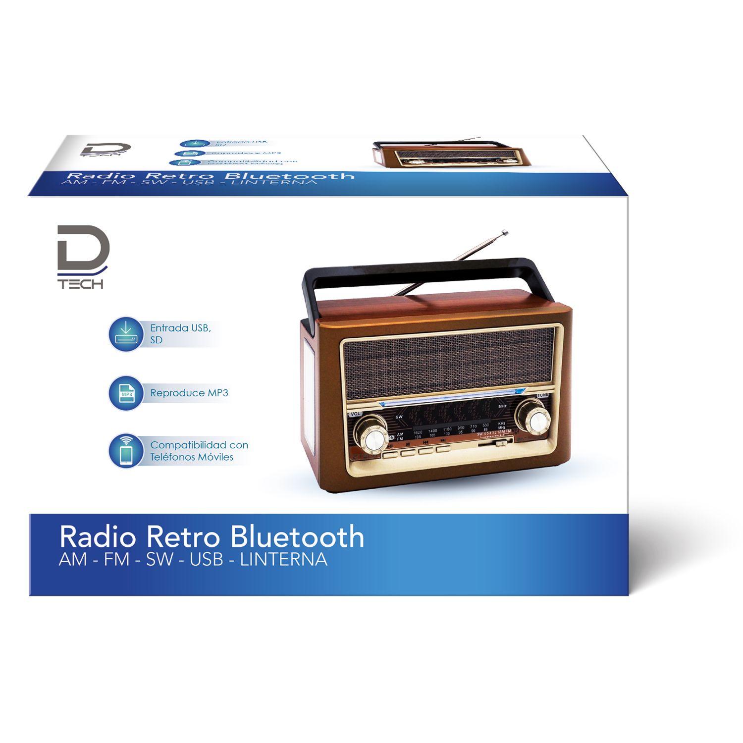 Radio Retro Fm/Am/Sw 8 Bandas 3W C/BT Datacom-0