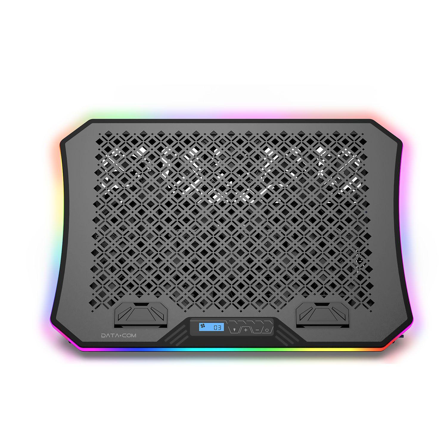Base Notebook RGB 6 Ventiladores Datacom-2