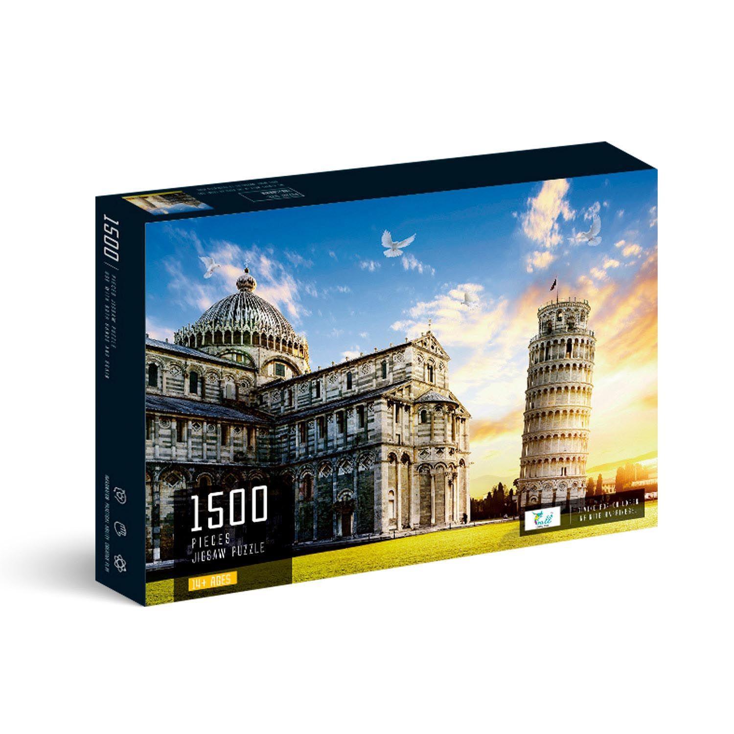 Puzzle 1500 Piezas Premium Extra Duras Torre de Pisa-0