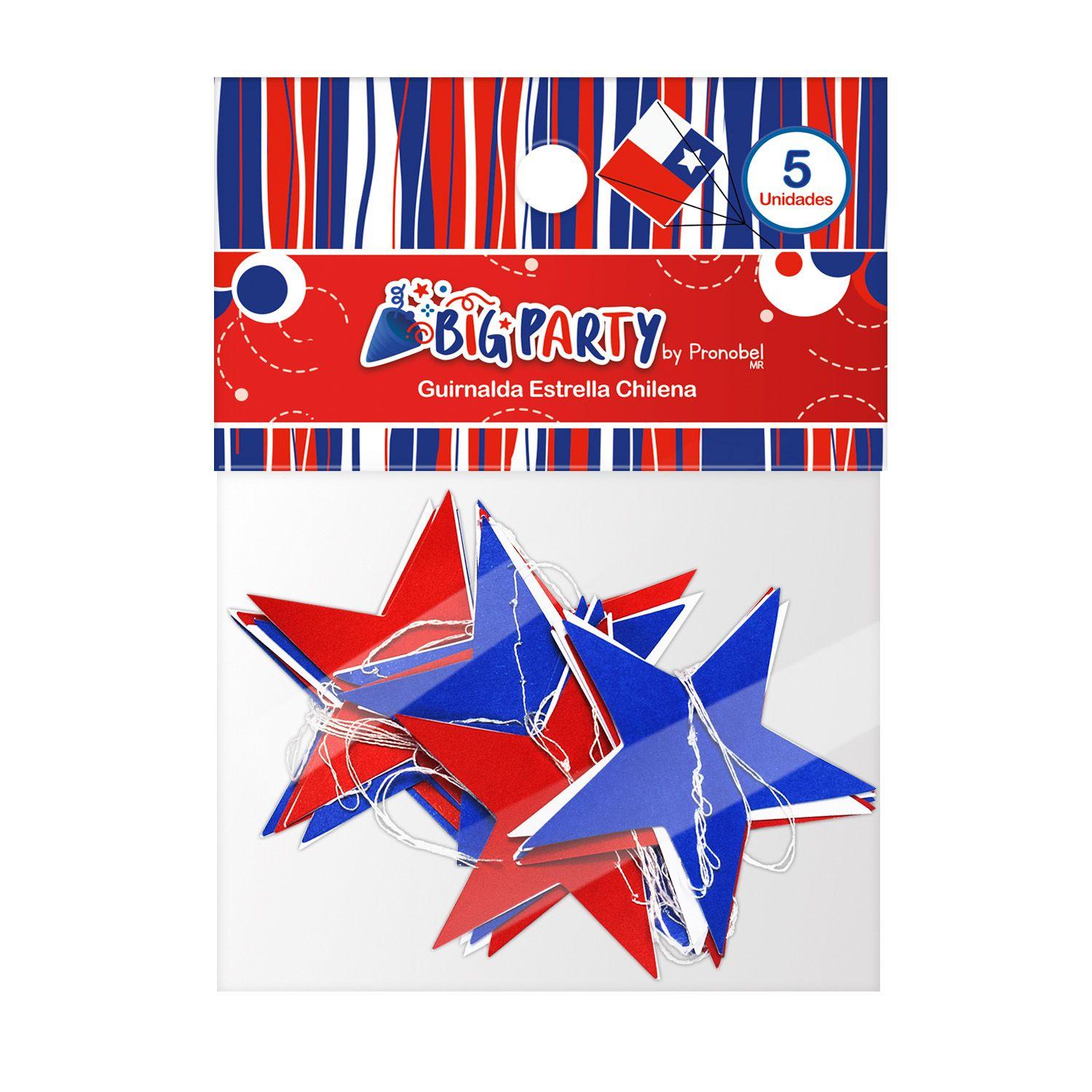 Cortina Estrella 5 unidades 1 metros Big Party-0