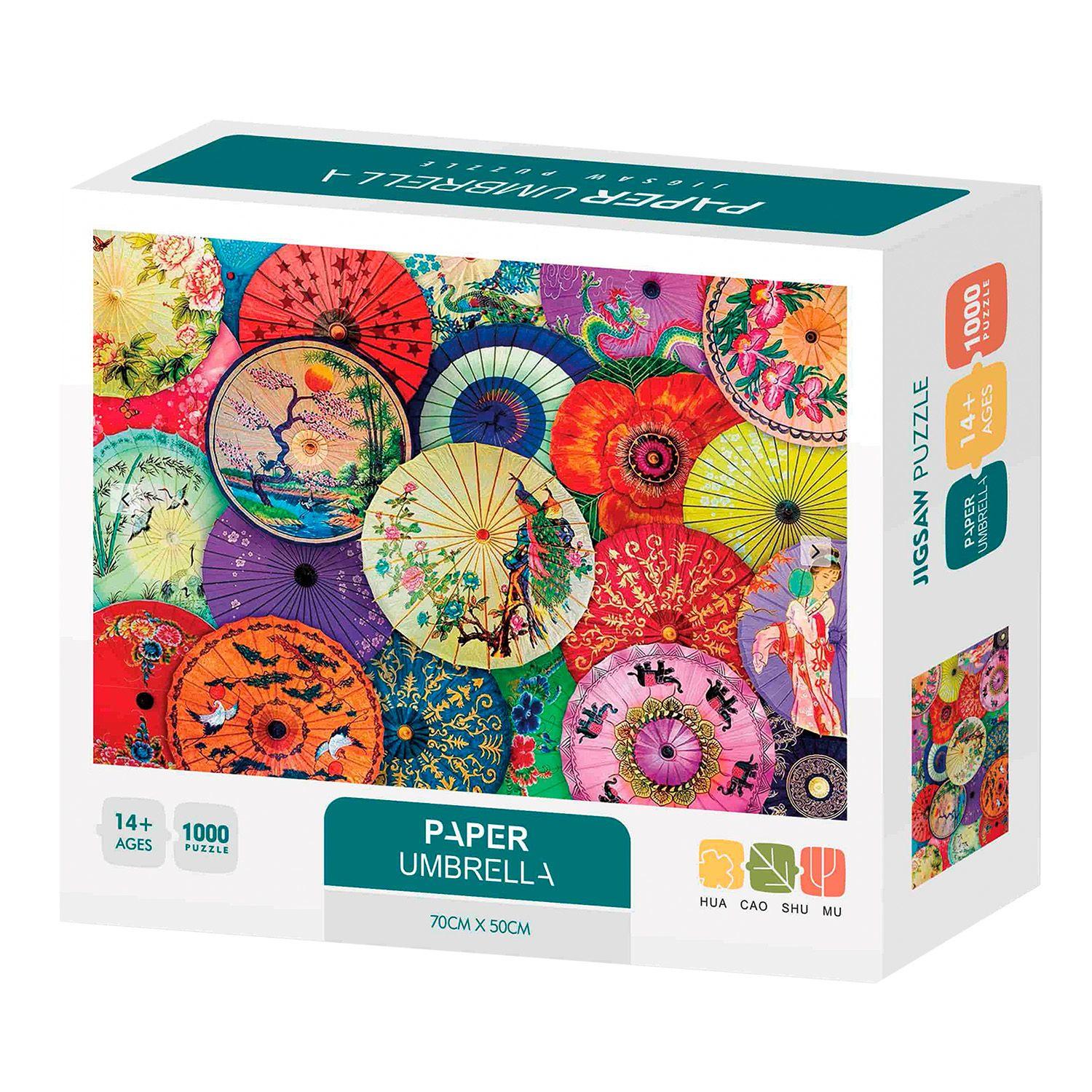 Puzzle 1000 Piezas Colores 23x19 cm Paraguas-0