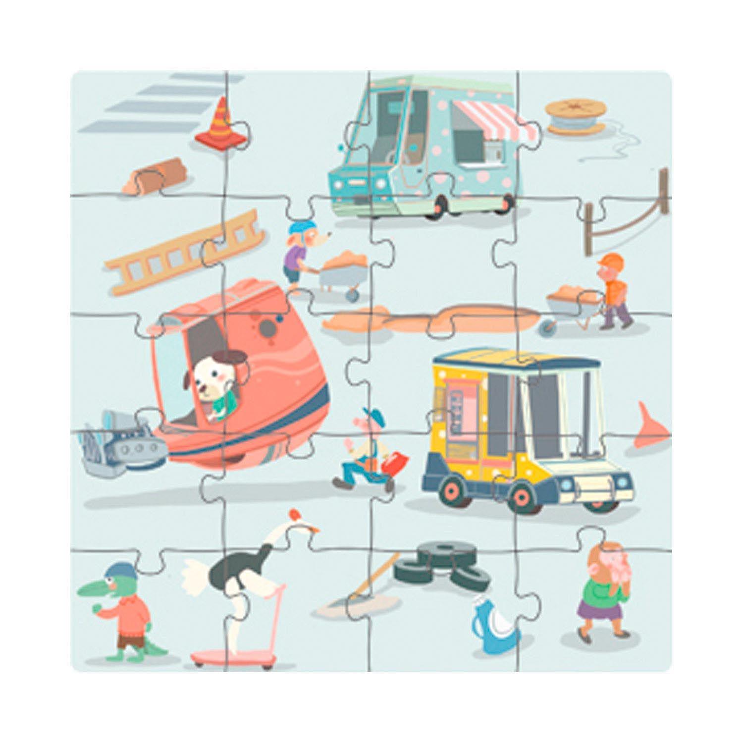 Libro Puzzle Magnético 60 Piezas Transporte-2