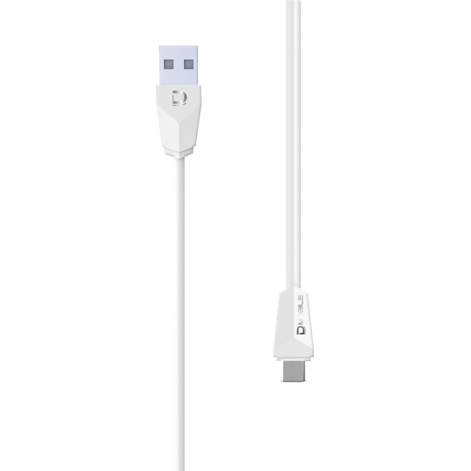 Cable MicroUSB 1.5A Blanco 1 metro Datacom Pronobel-2