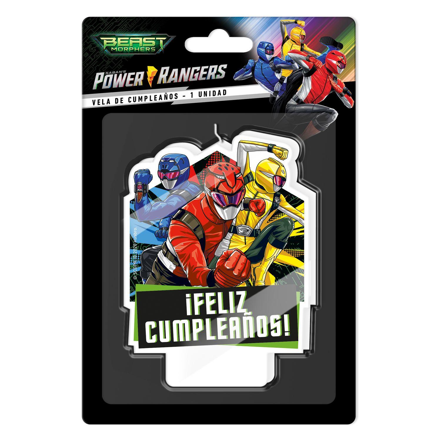 Set Cumpleaños Power Ranger para 6 Personas Cotillón-2
