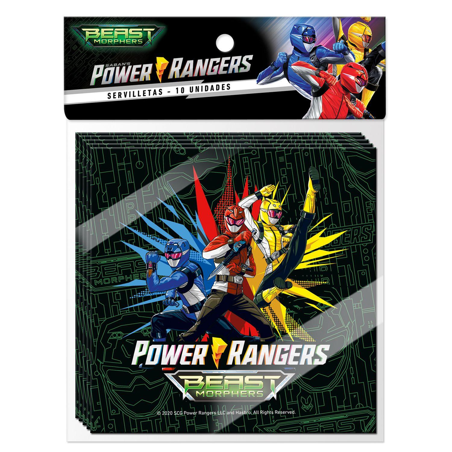 Set Cumpleaños Power Ranger para 6 Personas Cotillón-7