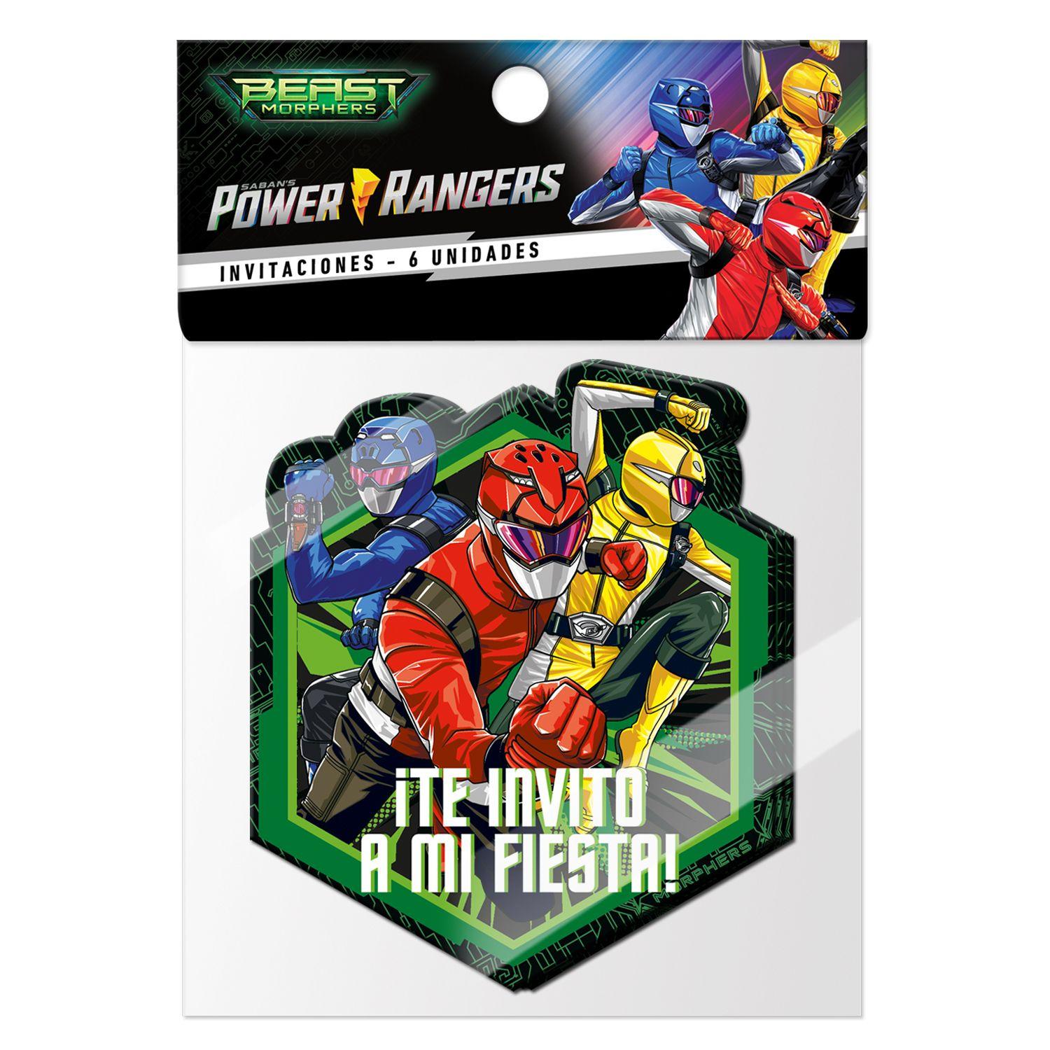 Set Cumpleaños Power Ranger para 6 Personas Cotillón-9
