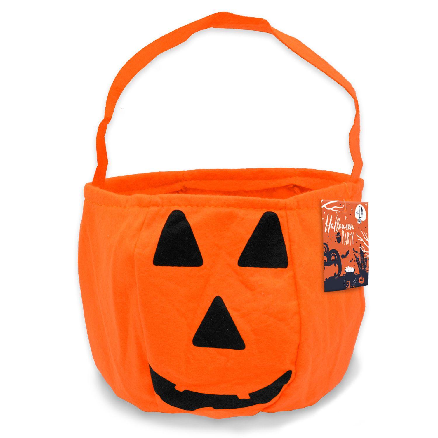 Bolsa Calabaza Halloween 18x4x28 cm Big Party-0