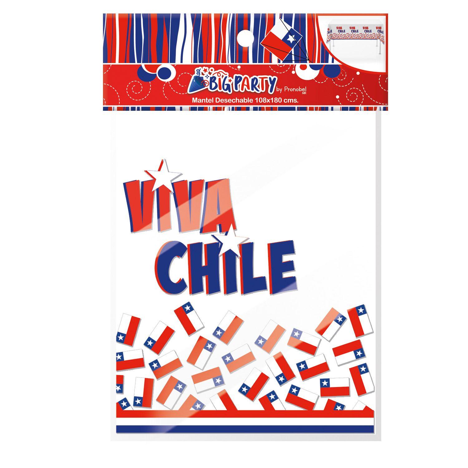 Mantel Fiestas Patrias 108x180 cm Big Party-0