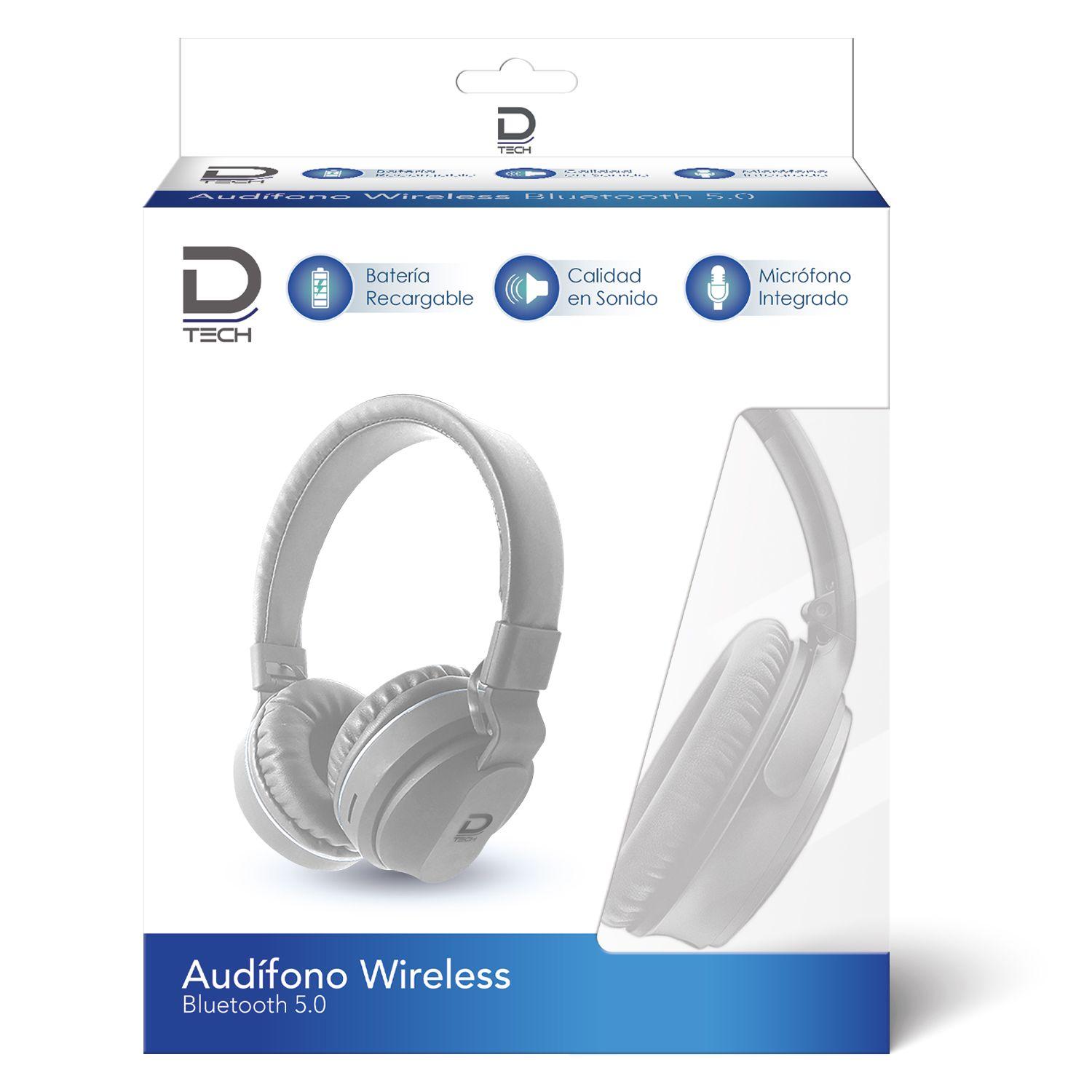 Audífono Inalámbrico Blanco BT 5.0 Datacom-1