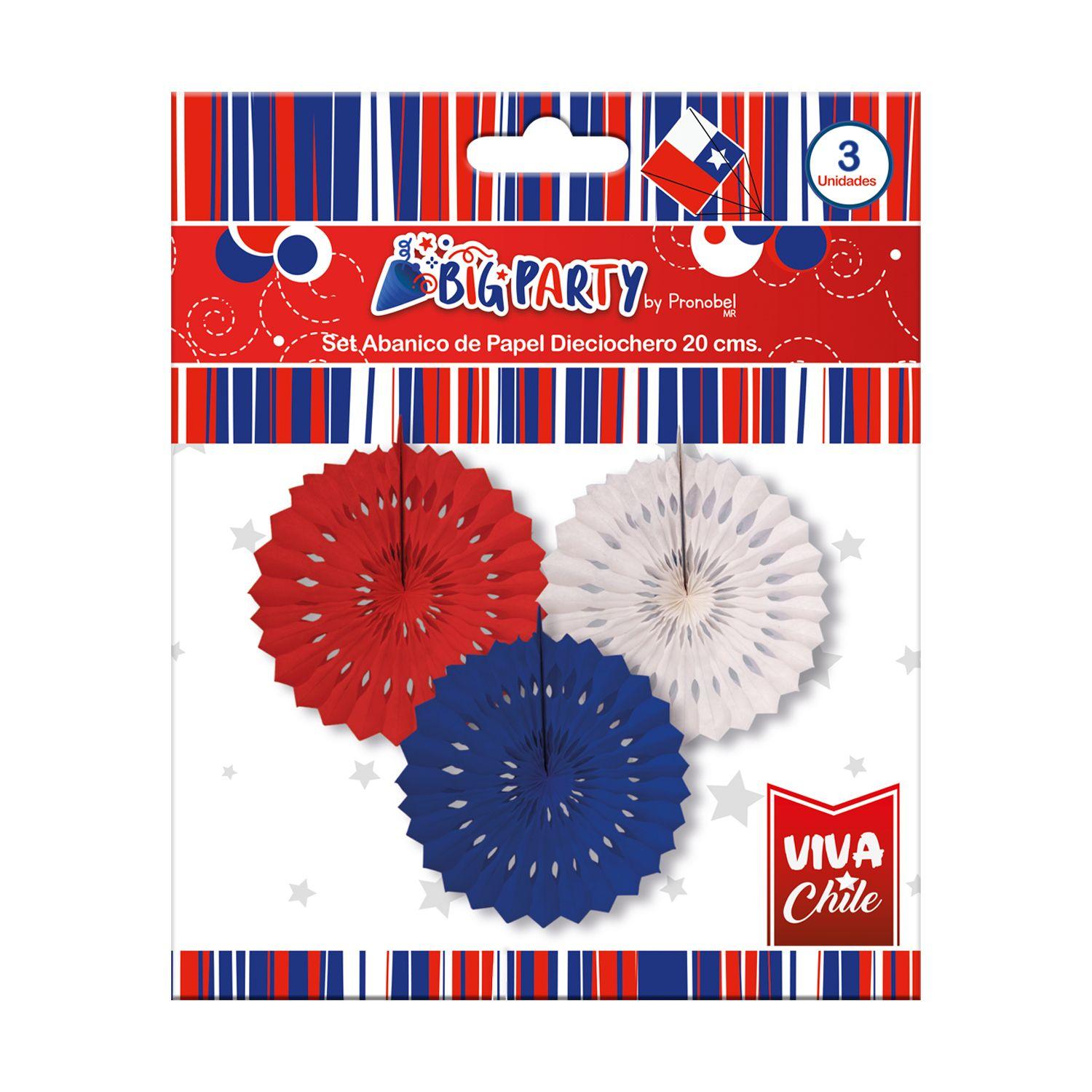 Set 3 Deco Colgantes 20 cm Big Party-0