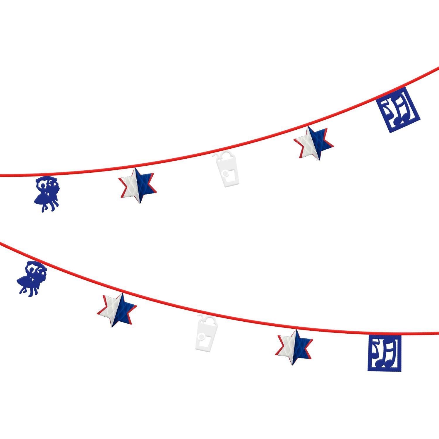 Guirnalda Adornos Colgantes 12,5 cm 2 metros Big Party-0