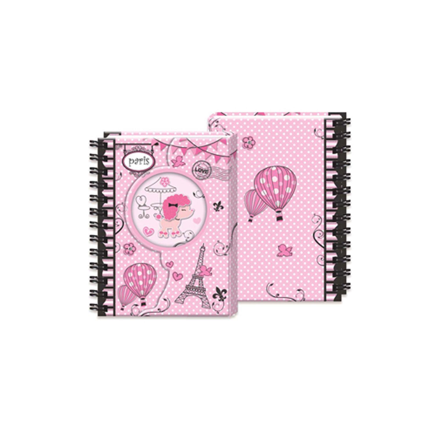 Libreta Espiral Con Tapa Magnetica 17,5x13cm 2 Dis.-0