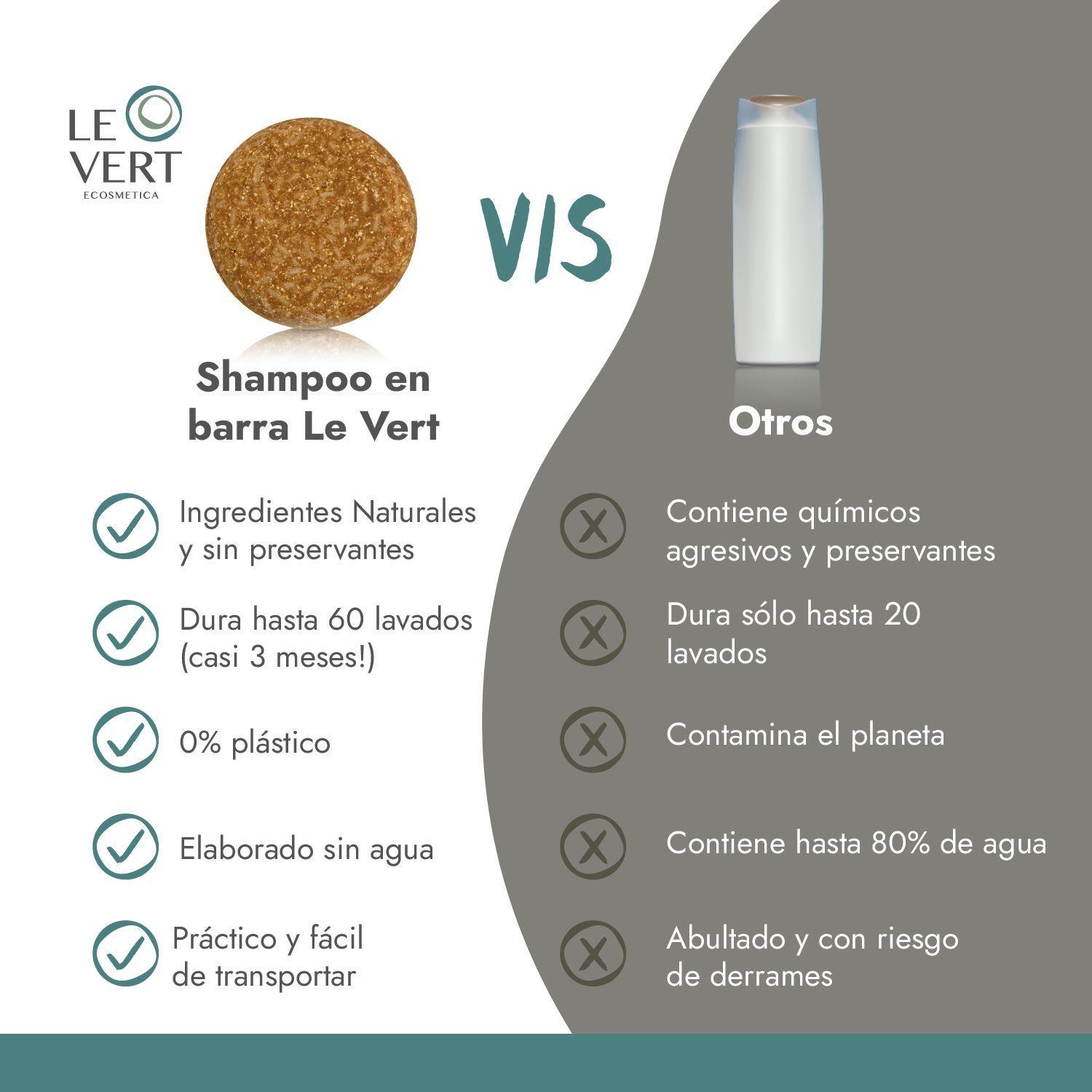 Shampoo en Barra Le Vert Cabello Seco o Maltratado-4