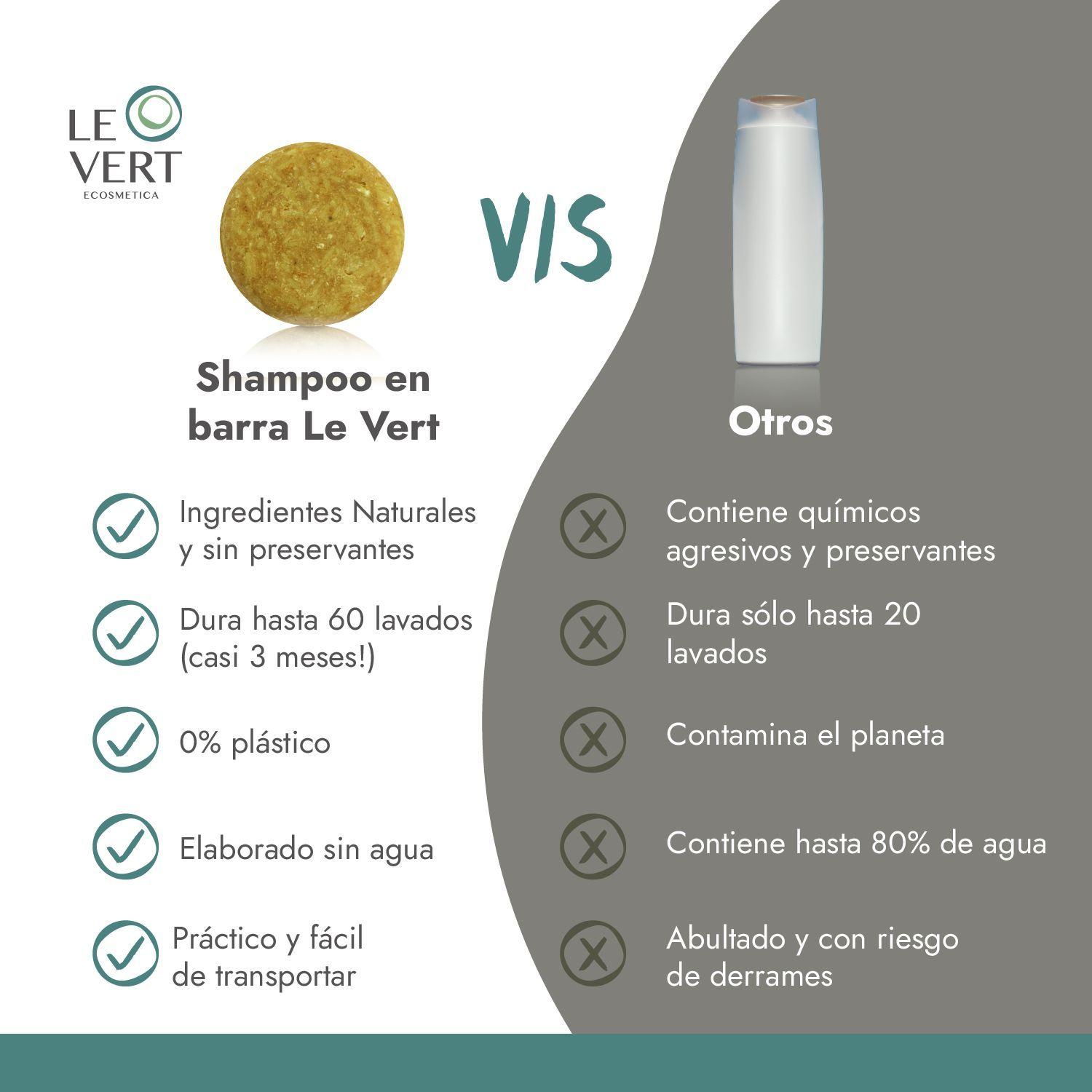 Shampoo en Barra Le Vert Cabello Normal-4