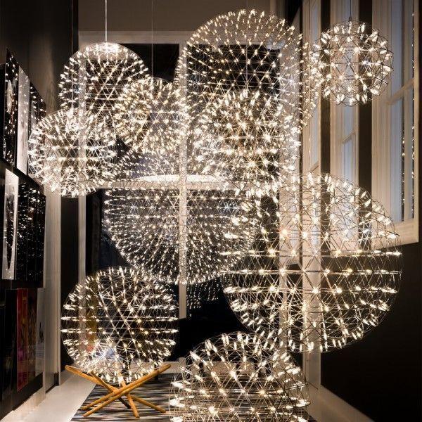 Lampara Colgante Bola Led Dorado O Plateado Diseñador Metal -2