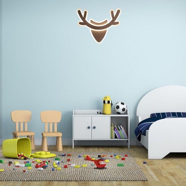 Aplique Pared Led 23 W Calido Forma De Ciervo Moderno -2