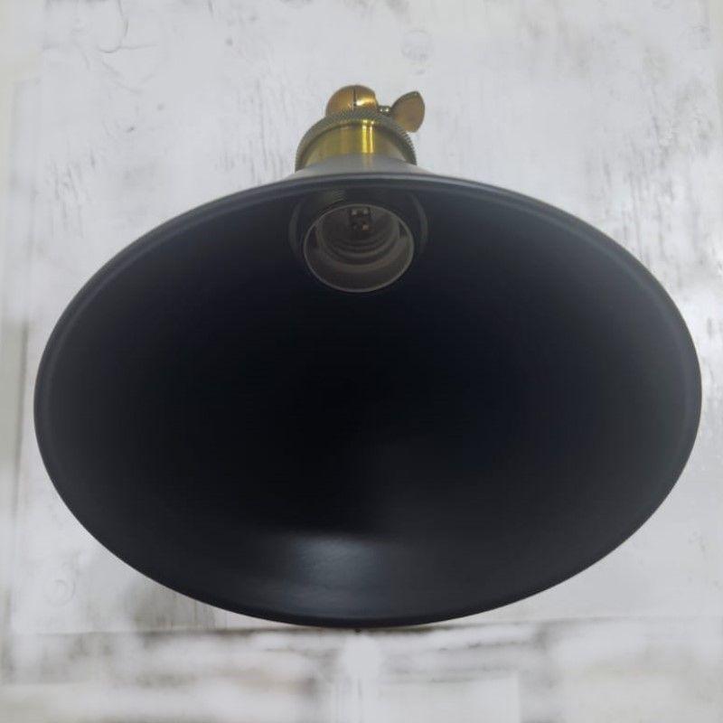 Pack 2 Apliques Pared Negro Bronce Vintage Industrial -5