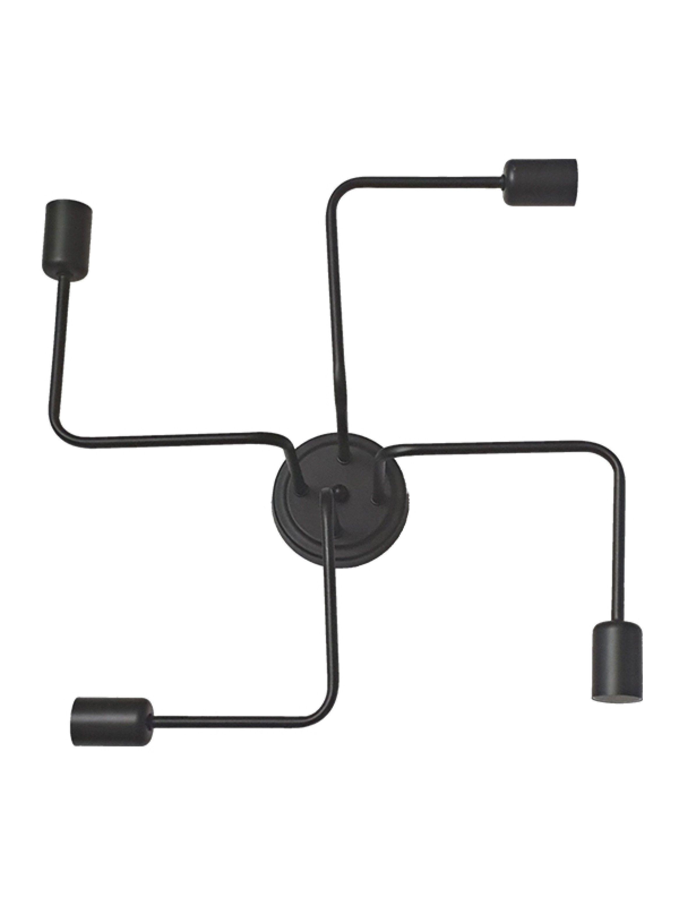 Lampara Colgante Metal Negra Vintage Industrial Ampolletas incluidas-0