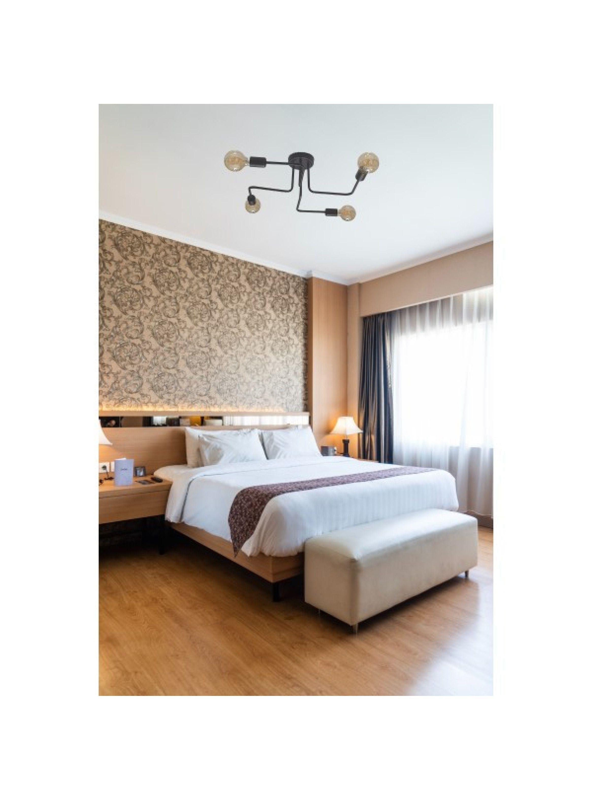 Lampara Colgante Metal Negra Vintage Industrial Ampolletas incluidas-1