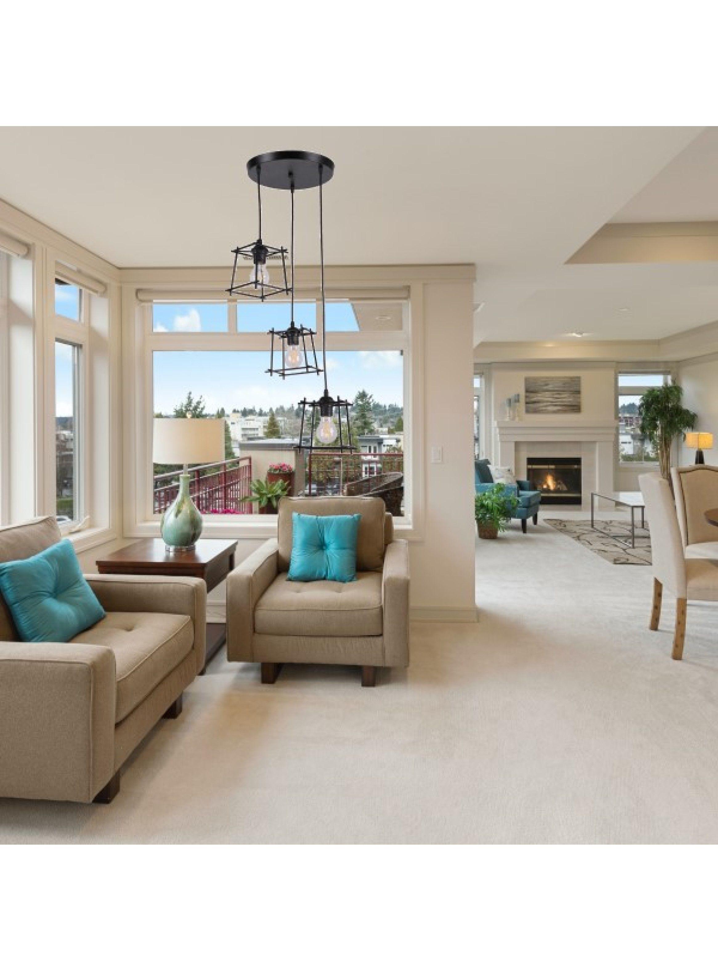 Lampara Colgante Vintage Industrial Negra Regalo Ampolletas -2