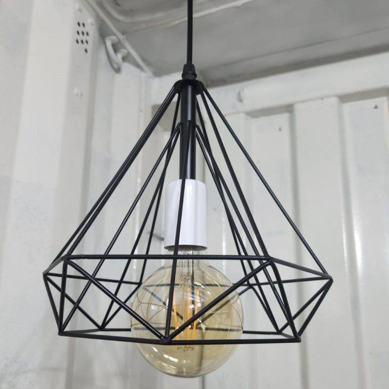 Lampara Colgante Vintage Industrial enorme Ampolleta G95 de regalo-3