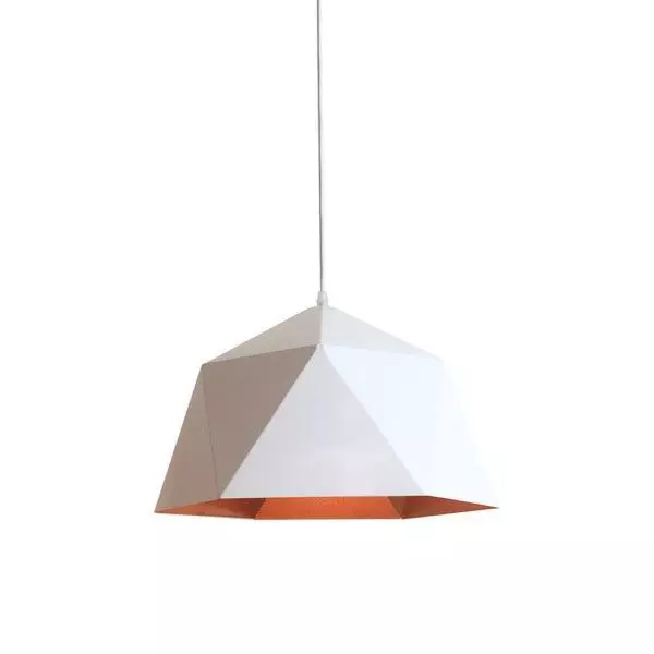 Lampara Metalica Colores Angulada Potente Ampolleta Incluida -0