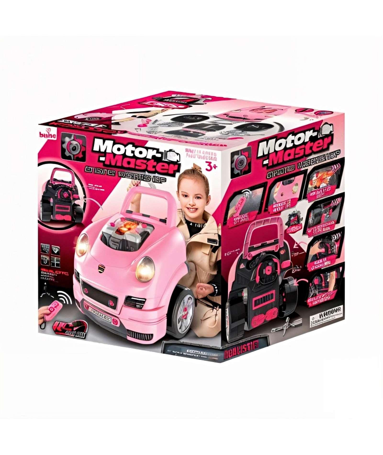 Juguete Auto Para Reparar Con Luces Sonidos Y Accesorios Rosa-2